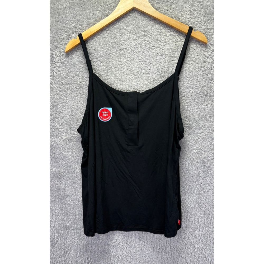 Magnetic Me Onyx Modal Magnetic Tank Top Black XL 16/18 NWT Adaptive Sleepwear
